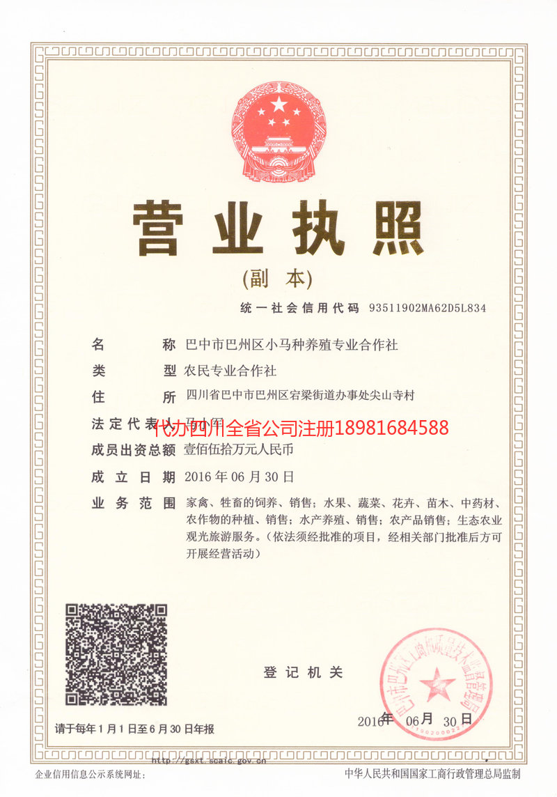 开原开原小马种养殖专业合作社